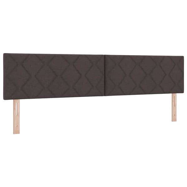 vidaXL Box spring seng med madras Mørk Brun 200 x 200 cm Polyester