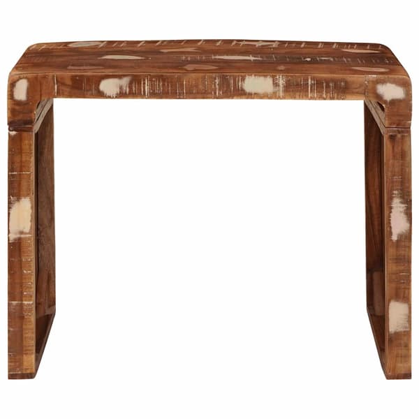 vidaXL Endebord Brun 60 x 35 x 46 cm Solid genbrugs træ