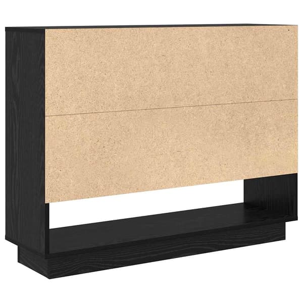 vidaXL Sideboard Sort eg 97 x 29 x 75 cm Konstrueret træ