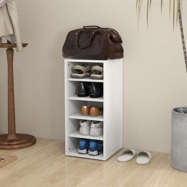 vidaXL skoreol 31,5x35x70 cm spånplade hvid