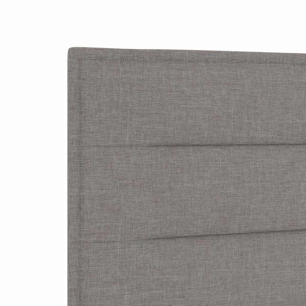 vidaXL Hovedgærde Gråbrun 90 cm Stof