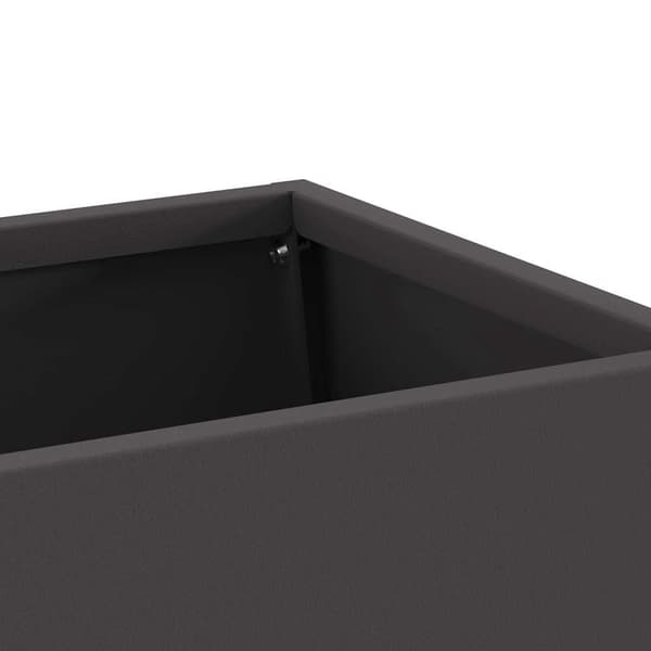 vidaXL Bålsted Sort 60 x 35 x 100 cm Stål