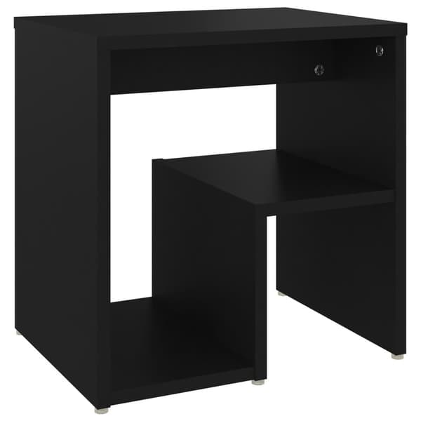 vidaXL sengeskabe 2 stk. 40x30x40 cm spånplade sort