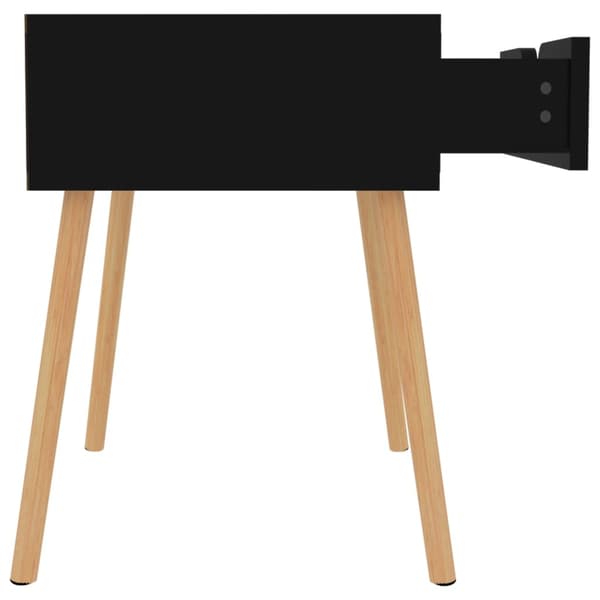 vidaXL sengeskab 40x40x56 cm spånplade sort højglans