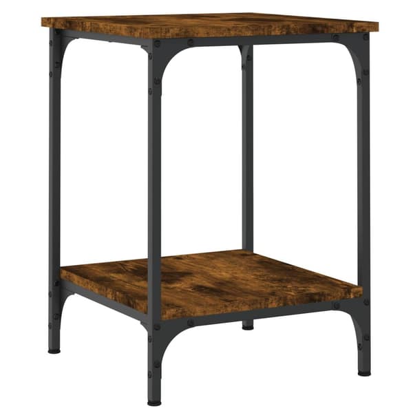 vidaXL sofabord 40x40x55 cm konstrueret træ røget egetræsfarve
