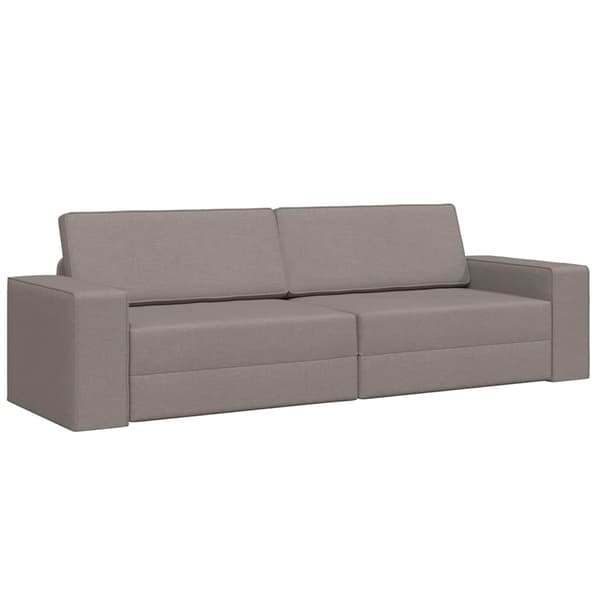 vidaXL Sovesofa 200cm Gråbrun Stof