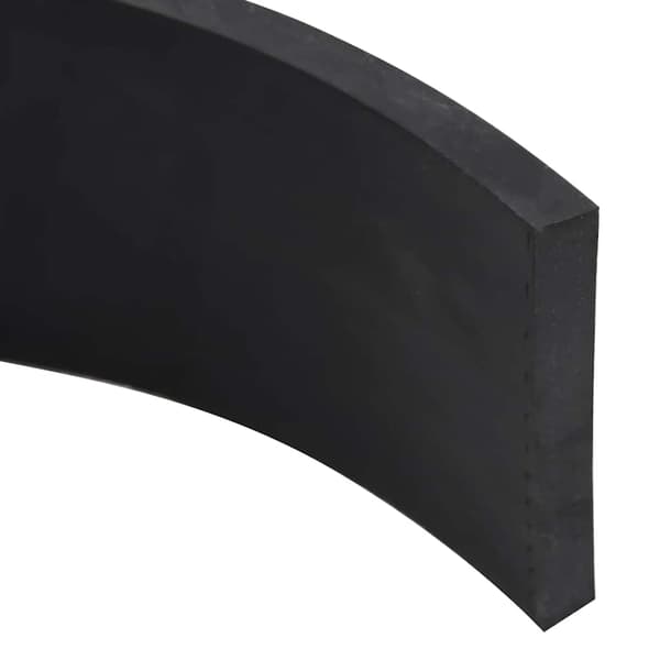 vidaXL gummikant til sneplov 180x8x1 cm sort
