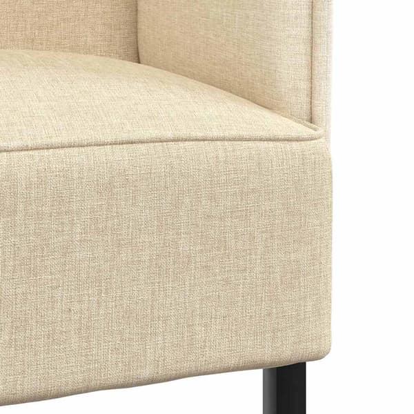 vidaXL Høj ryg sofa 101cm Creme Stof