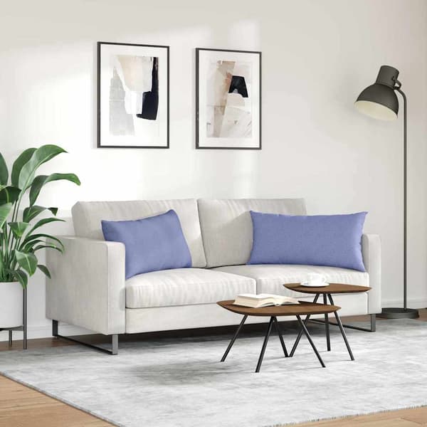 vidaXL Sofapuder 2 pcs Jeans blå 80 x 40 cm Stof