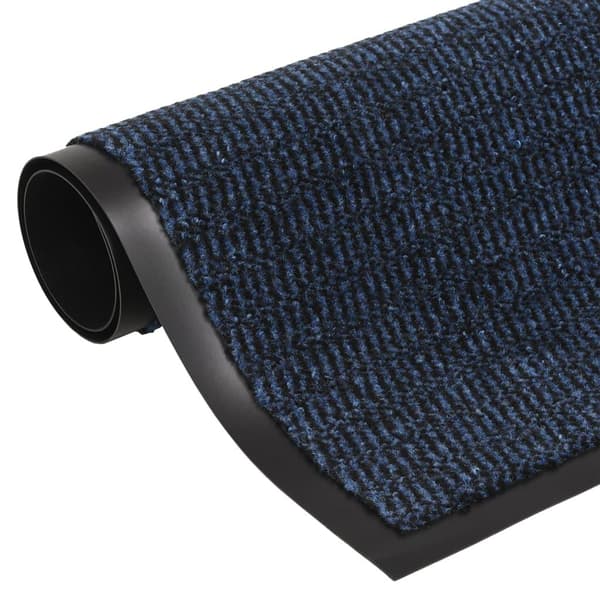 vidaXL dørmåtte 60x150 cm tuftet blå