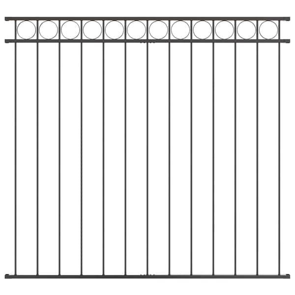 vidaXL Element til hegn Grå 170 x 120 cm Stål