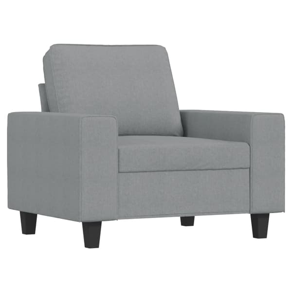 vidaXL sofasæt 3 dele stof lysegrå