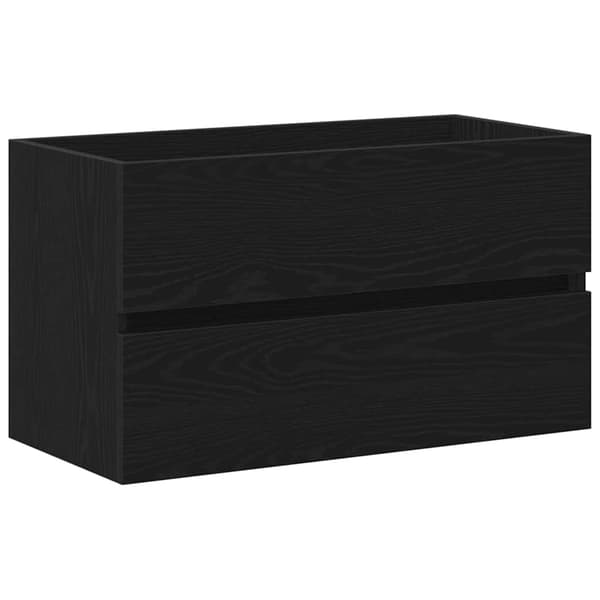 vidaXL underskab 80x38,5x45 cm konstrueret træ sort egetræ