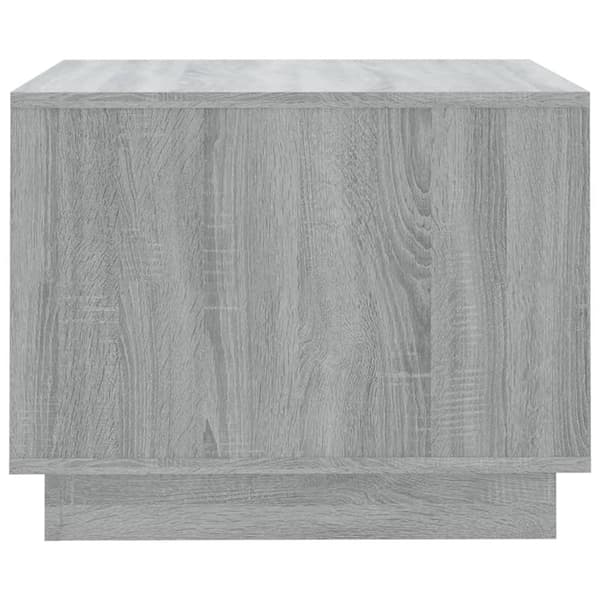 vidaXL sofabord 55x55x43 cm spånplade grå sonoma-eg