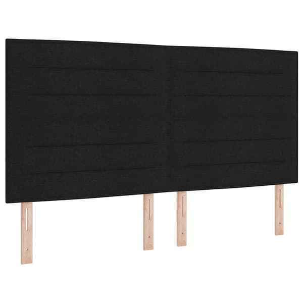 vidaXL Seng Sort 180x200 cm Stof