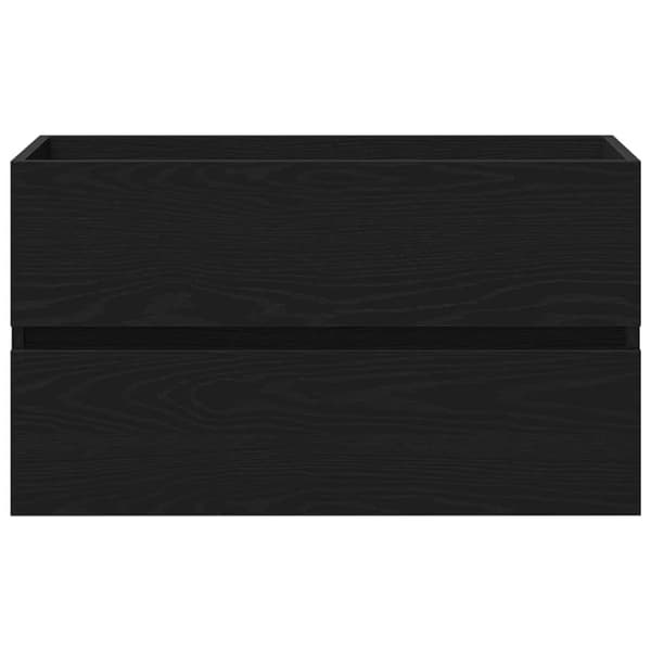 vidaXL underskab 80x38,5x45 cm konstrueret træ sort egetræ