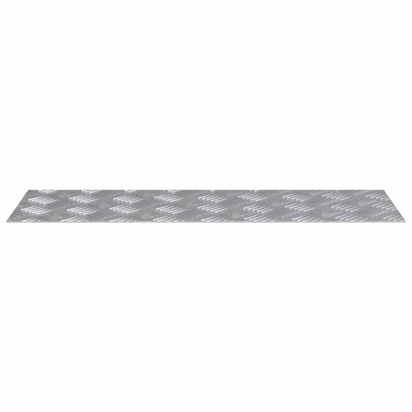 vidaXL Trappe Tread Rektangulær 2 pcs Sølv 75 x 25 cm Aluminium