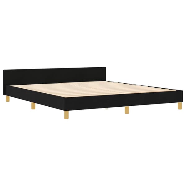 vidaXL Seng Sort 180x200 cm Stof