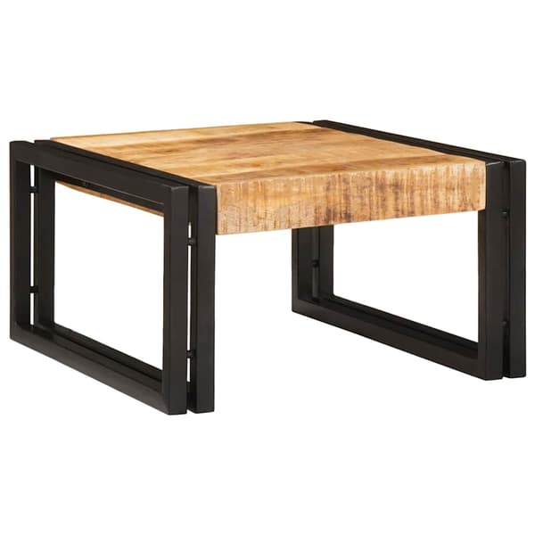 vidaXL Badeværelseshylde Brun 40 x 50 x 23 cm Solid Ru raw mango træ
