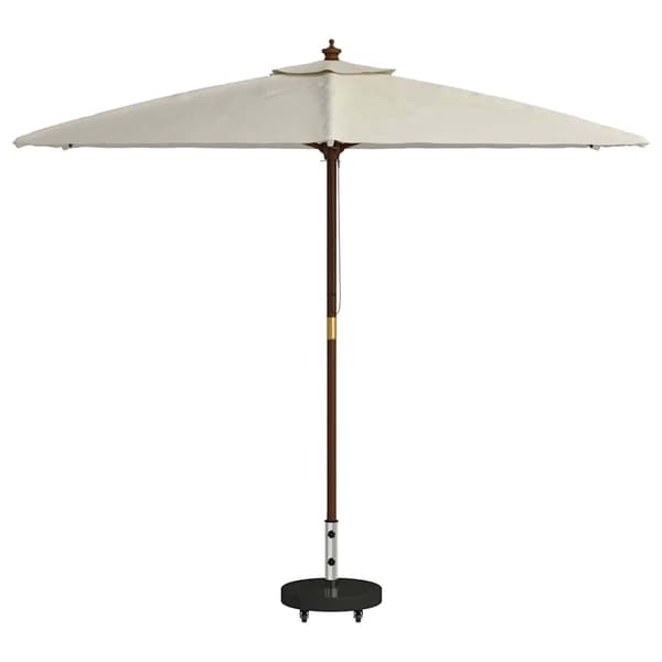 vidaXL Parasolfod Sort 45 x 45 x 45 cm Granit og Rustfrit Stål