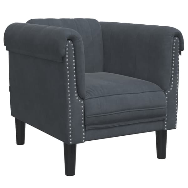 vidaXL sofastol velour mørkegrå
