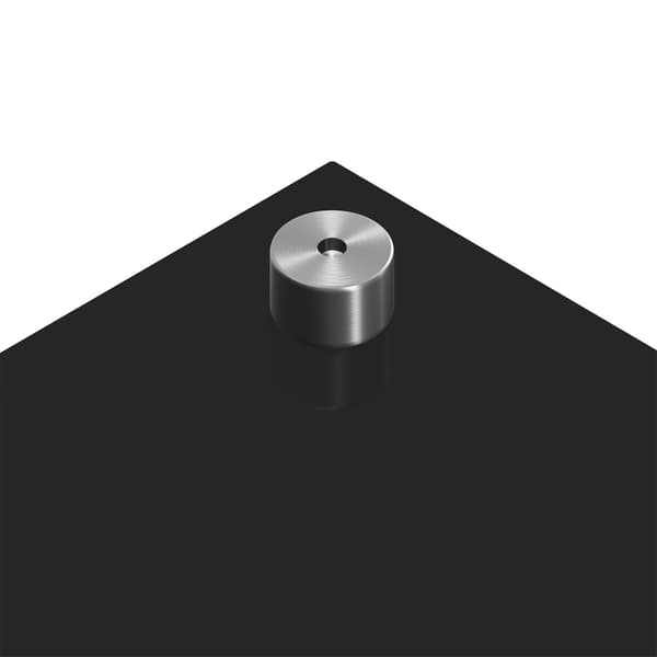 vidaXL Køkkenbacksplash Sort 110 x 50 cm hærdet glas