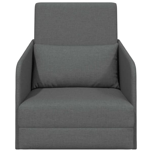 vidaXL Sovesofa 60cm Mørkegrå Stof