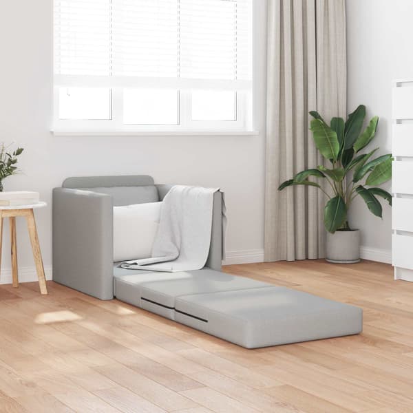 vidaXL Sovesofa 60cm Skygrå Stof