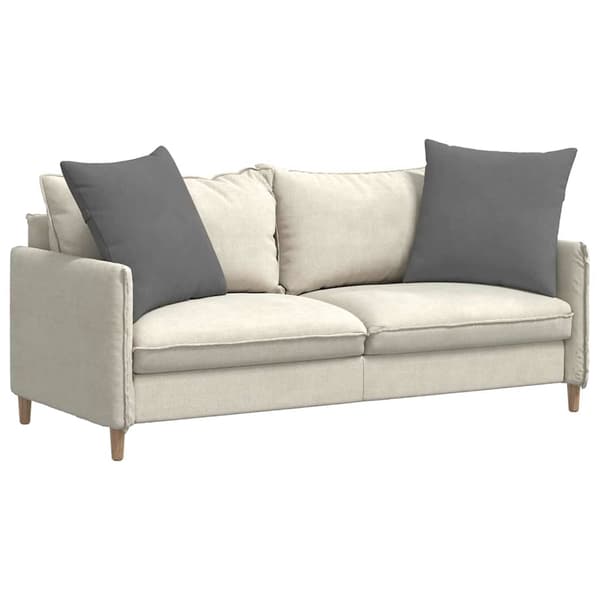 vidaXL Sofapuder 2 pcs Mørkegrå 80 x 80 cm Stof