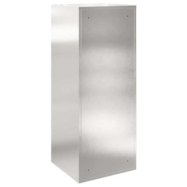 vidaXL Pakke drop boks Sort 41 x 38 x 103 cm Rustfrit stål