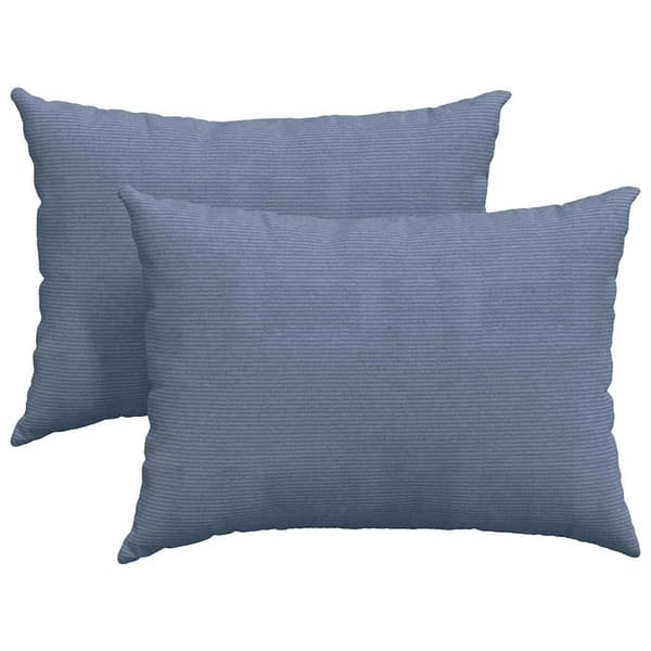 vidaXL Sofapuder 2 pcs Blå 70 x 50 cm Velourstof