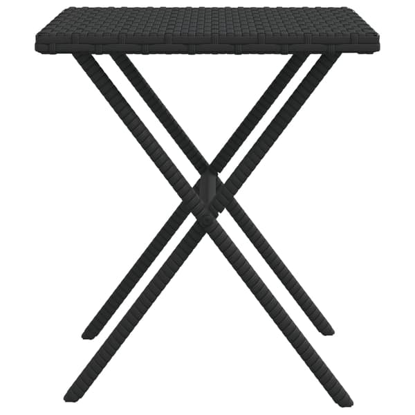 vidaXL liggestole 2 stk. med bord polyrattan sort