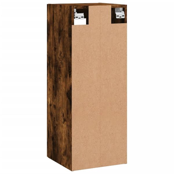 vidaXL vægskab 34,5x34x90 cm røget egetræsfarve
