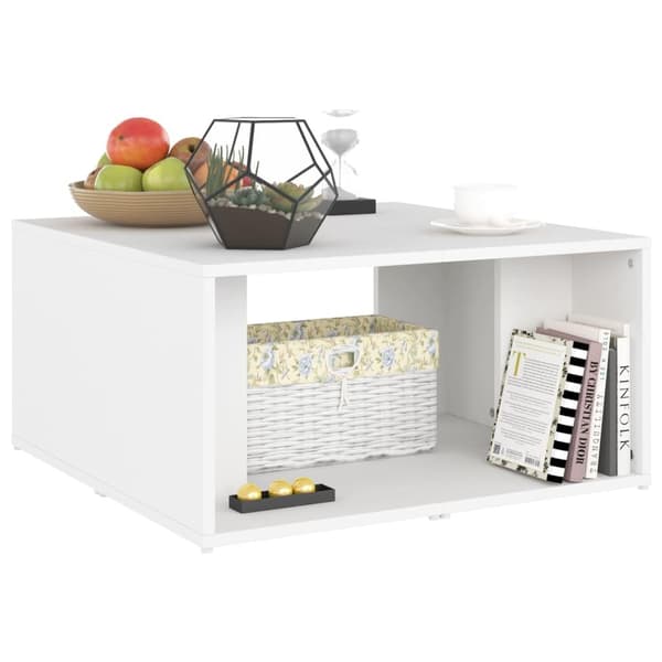 vidaXL sofaborde 4 dele 33x33x33 cm spånplade hvid