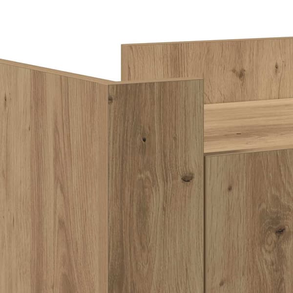 vidaXL Sideboard Artisan Egetræ 45 x 35 x 75 cm