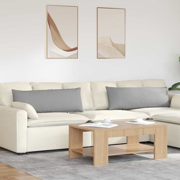 vidaXL Sofapuder 2 pcs Skygrå 120 x 40 cm Stof