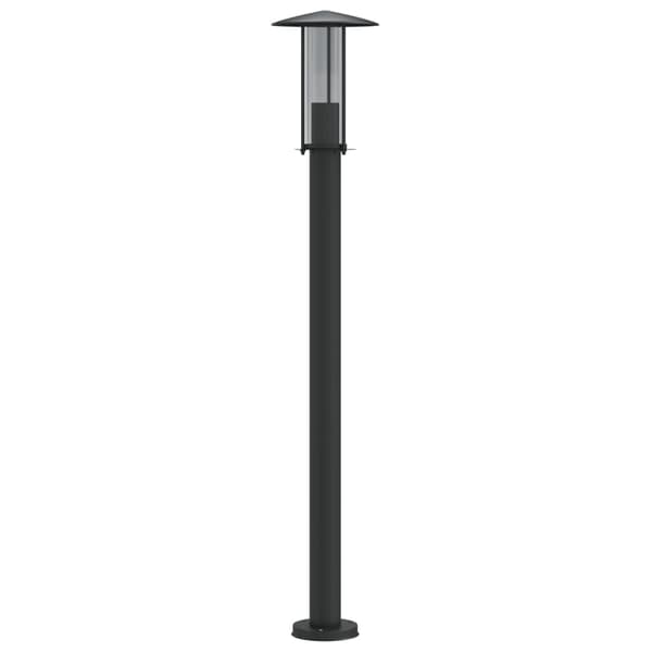 vidaXL udendørs standerlampe 100 cm rustfrit stål sort