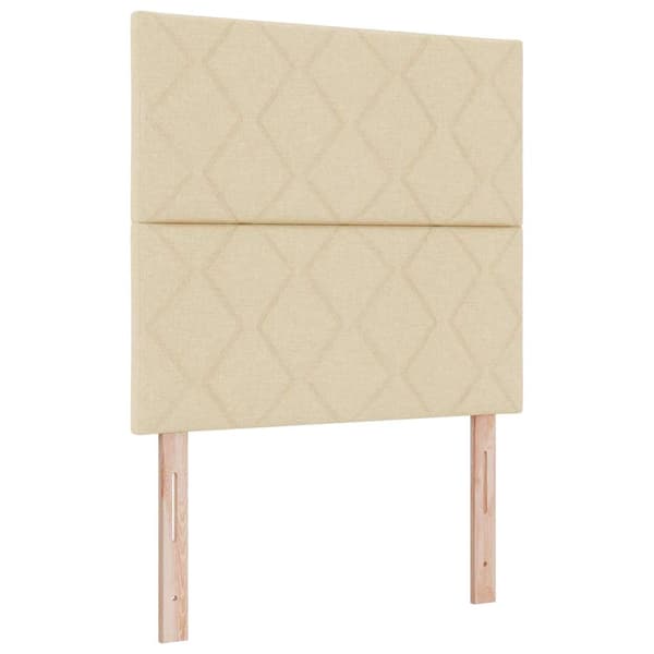 vidaXL Hovedgærde Creme 100 cm Stof