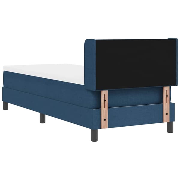 vidaXL Box spring seng med madras Blå 200 x 80 cm Polyester
