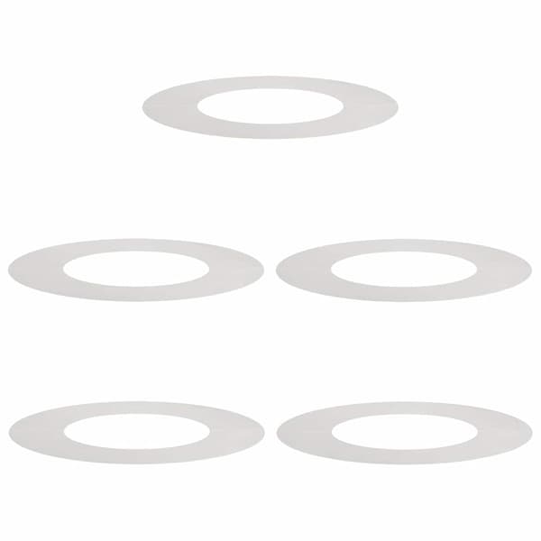 vidaXL Flade Træ Ringene 5 pcs Sølv Ø40 / 70 cm Rustfrit stål