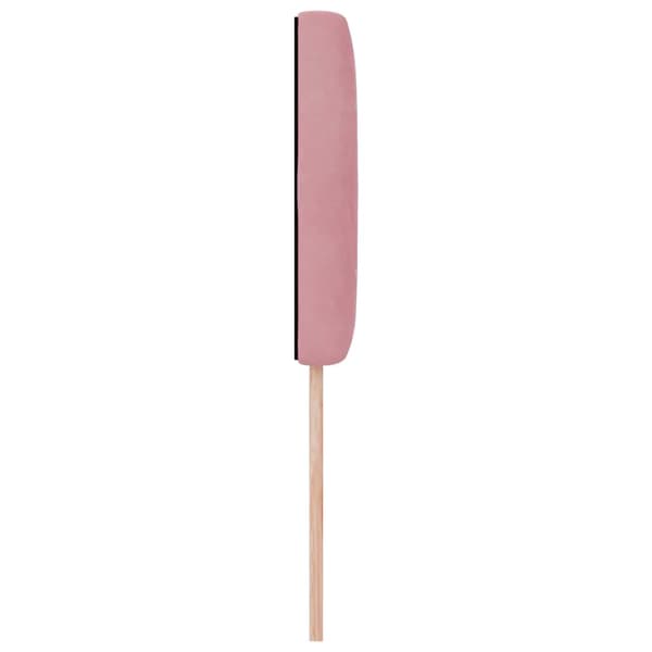 vidaXL LED sengegavl med LED -strimmellys Lyserød 100 cm Polyester