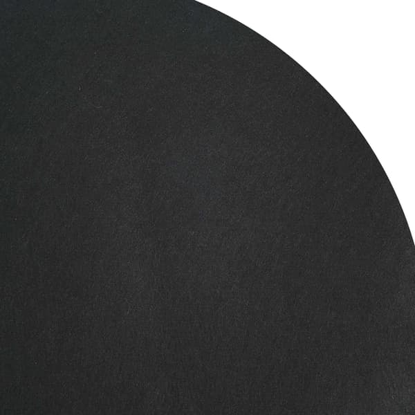 vidaXL Pool Bundark Sort Ø 244 cm Polyester geotekstil