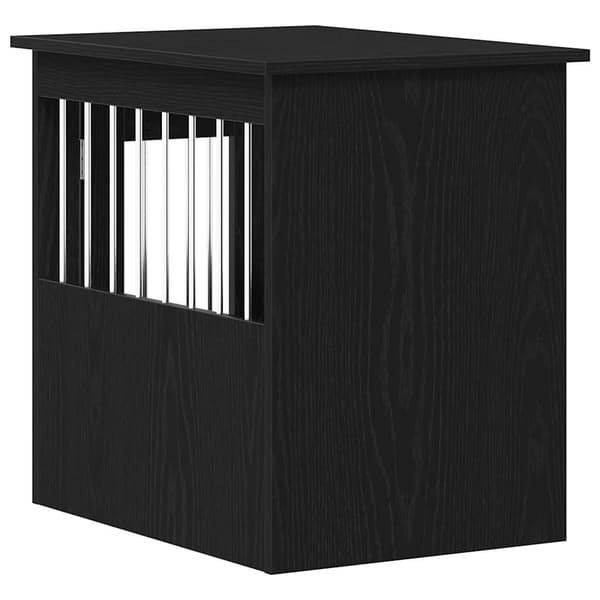 vidaXL hundeburmøbler sort egetræ 45x62x59 cm konstrueret træ