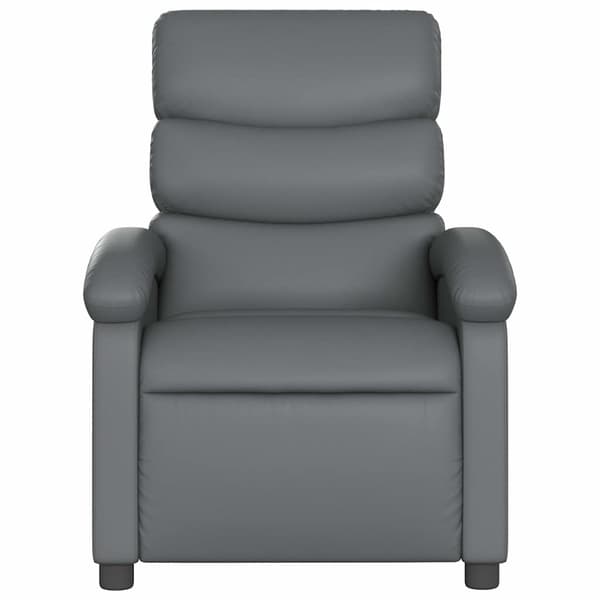 vidaXL massagestol kunstlæder grå