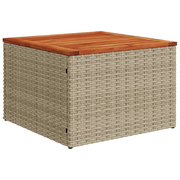 vidaXL sofasæt til haven 4 dele med hynder polyrattan beige