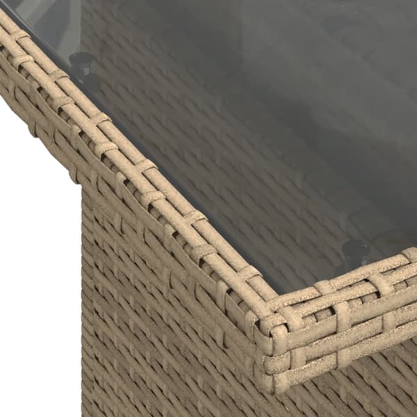 vidaXL sofasæt til haven 7 dele med hynder polyrattan beige