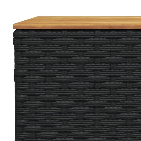 vidaXL sofasæt til haven 6 dele med hynder polyrattan sort