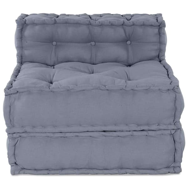 vidaXL Modulær patchwork sofa Grå 70 x 70 x 56 cm Stof