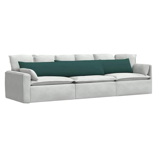 vidaXL Sofapuder 2 pcs Mørkegrøn 200 x 40 cm Stof