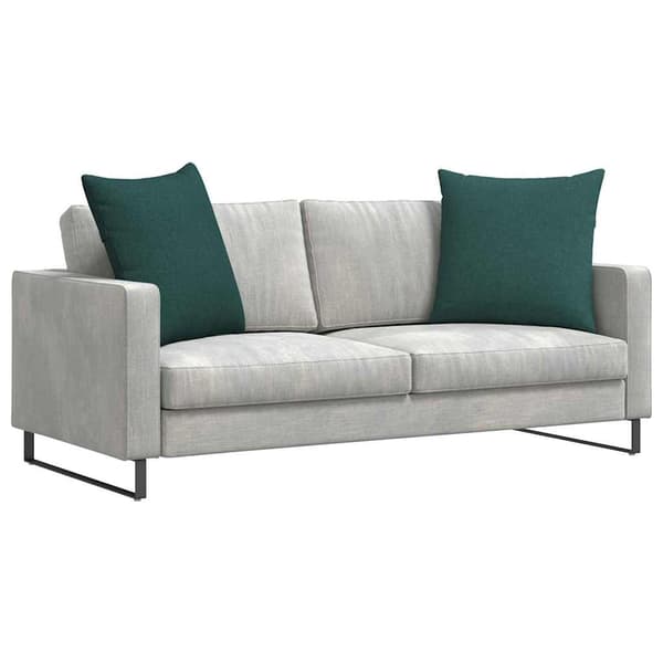 vidaXL Sofapuder 2 pcs Mørkegrøn 60 x 60 cm Stof